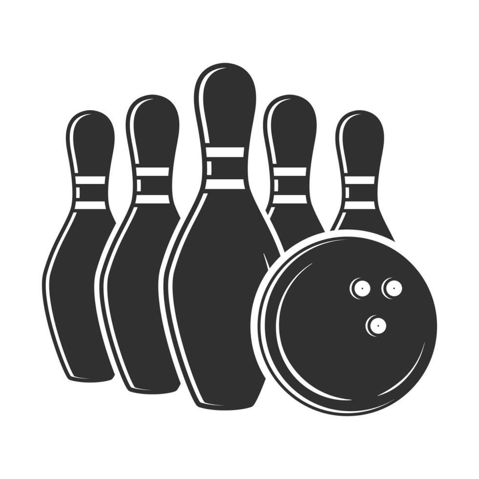 Bowling Vector, Bowling illustration, Sports illustration, Bowling, vector, Bowling silhouette, silhouette, Sports silhouette, Game vector, Game tournament, champions league vector