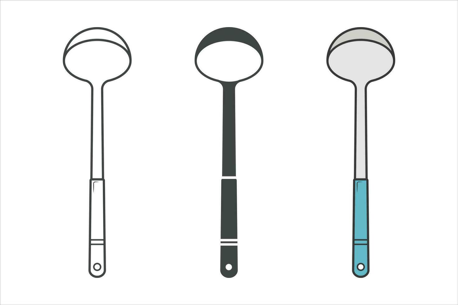 Spoon Vector, Cooking Spoon Silhouette, Restaurant Equipment, Cooking Equipment, Clip Art, Utensil, Silhouette, Spoon illustration vector