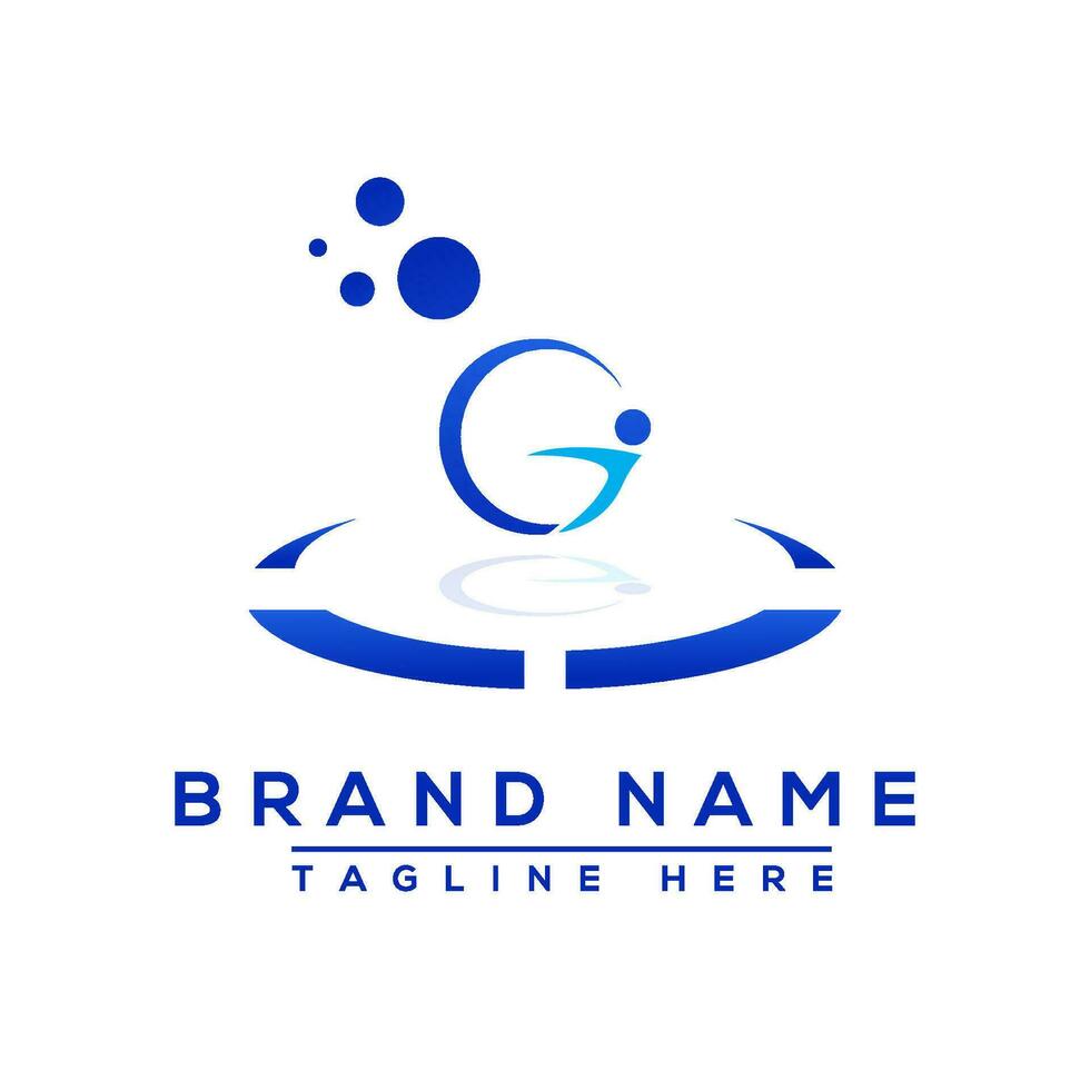 Letter GI blue Professional logo for all kinds of business vector