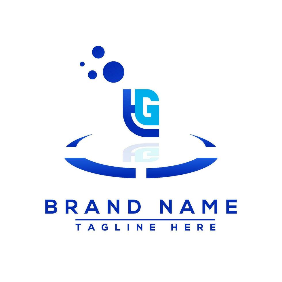 Letter HG blue Professional logo for all kinds of business vector