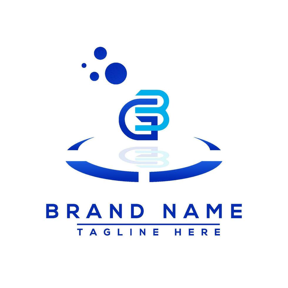 Letter GB blue Professional logo for all kinds of business vector