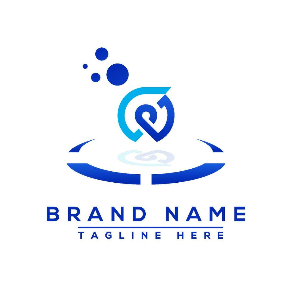 Letter GW blue Professional logo for all kinds of business vector