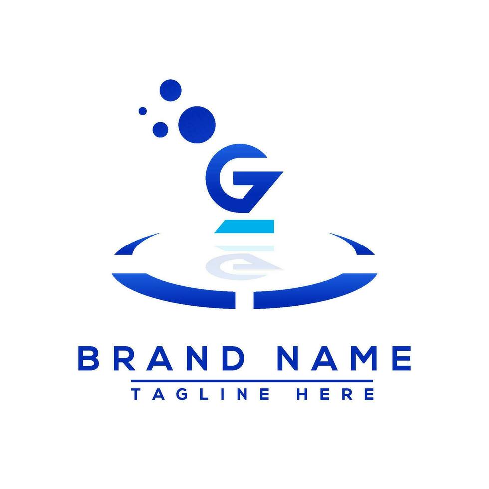 Letter GZ blue Professional logo for all kinds of business vector