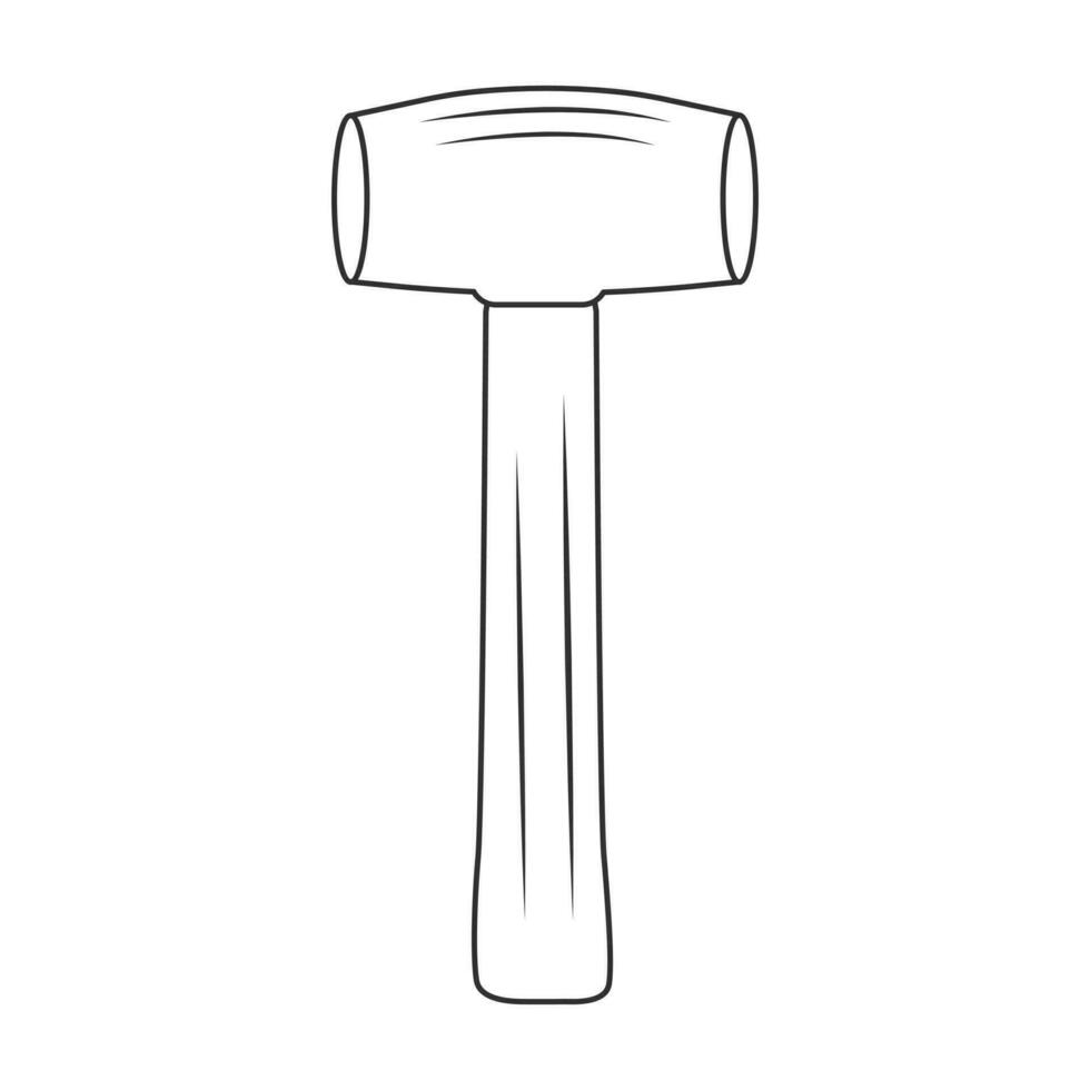 Hammer Outline Vector, Hammer Icon, Hammer illustration, Carpenter Vector, Mechanic silhouette, Mechanic Tools, Carpenter tools, Worker elements, Labor equipment, Labor Day, Worker day vector