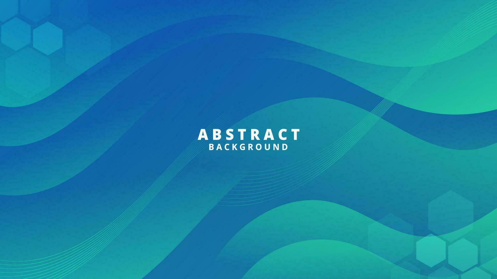 Abstract Green blue Background with Wavy Shapes. flowing and curvy shapes. This asset is suitable for website backgrounds, flyers, posters, and digital art projects. vector