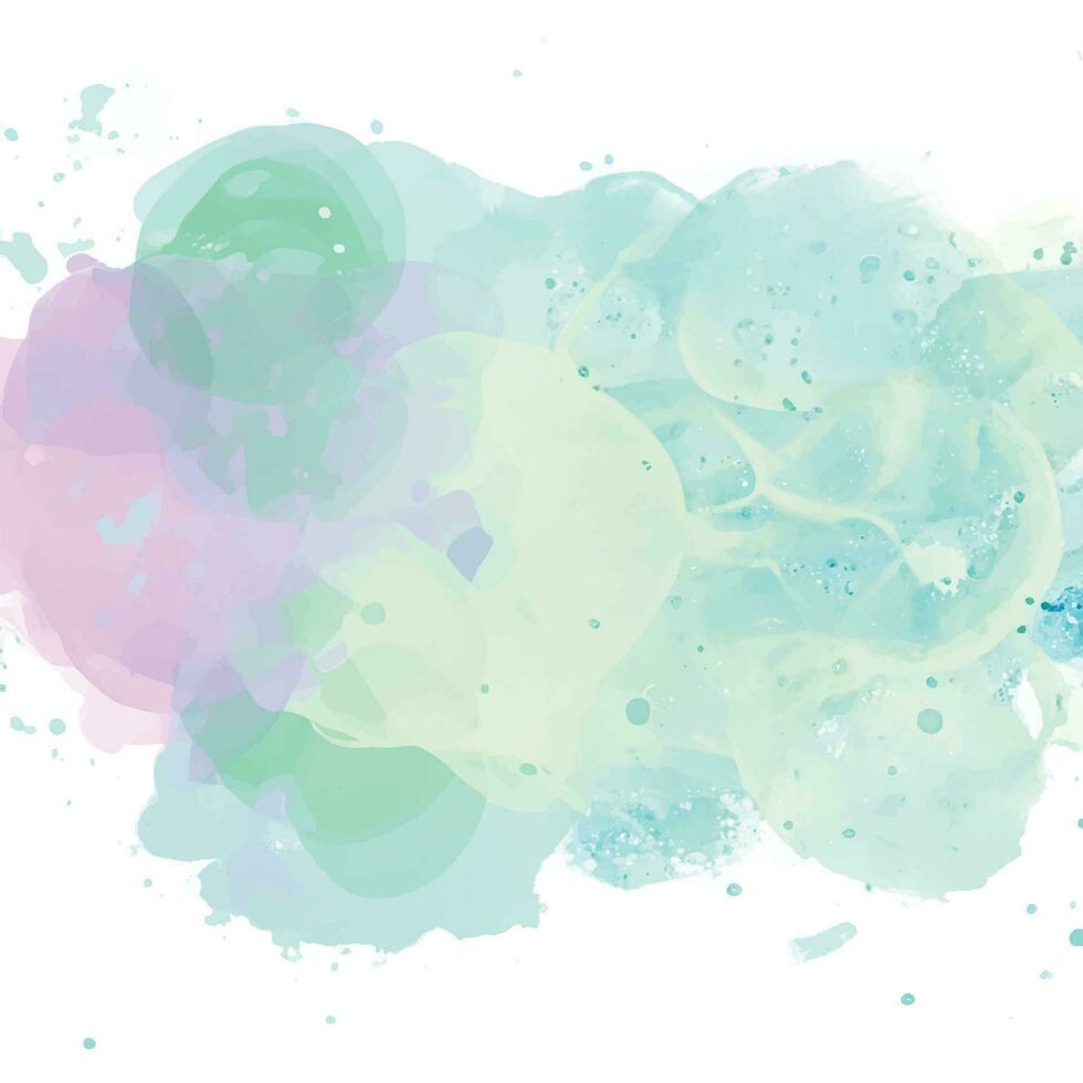 AI generated blue watercolor stain paint vector