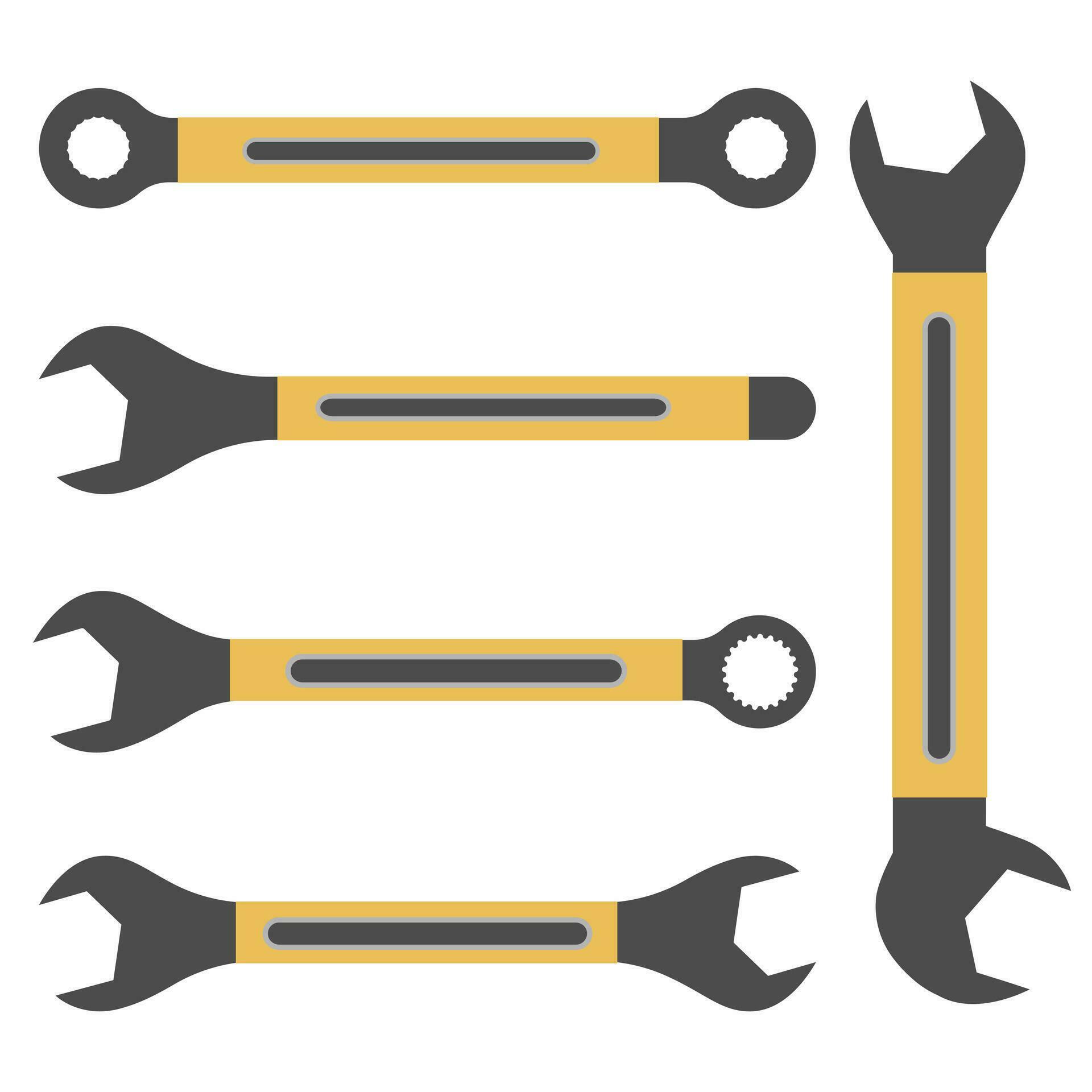 Spanner Clipart Vector Bundle, Spanner Vector Bundle, Hardware Clipart