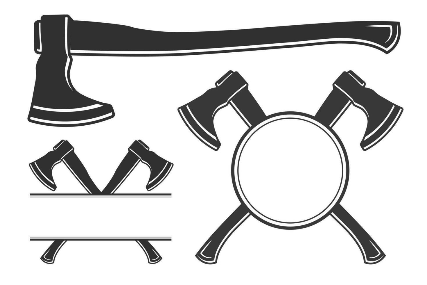 Axe Vector Monogram, Axe Silhouette Monogram,  Forest tools, Woodcutter, Woodsman, Hardware Vector, Repair tools, Forest tools, Woodcutter Monogram, Woodsman