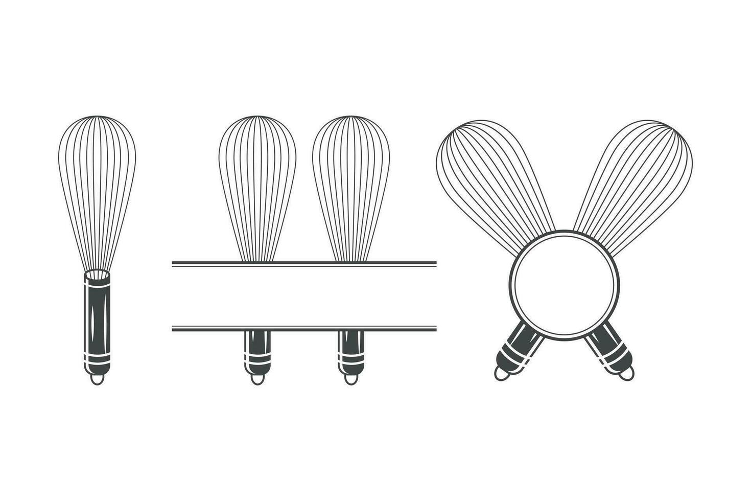 Cooking Equipment Monogram, Cooking Silhouette, Fork Vector, Restaurant Equipment, Clip Art, Fork Spoon and Knife monogram, Vector, illustration vector