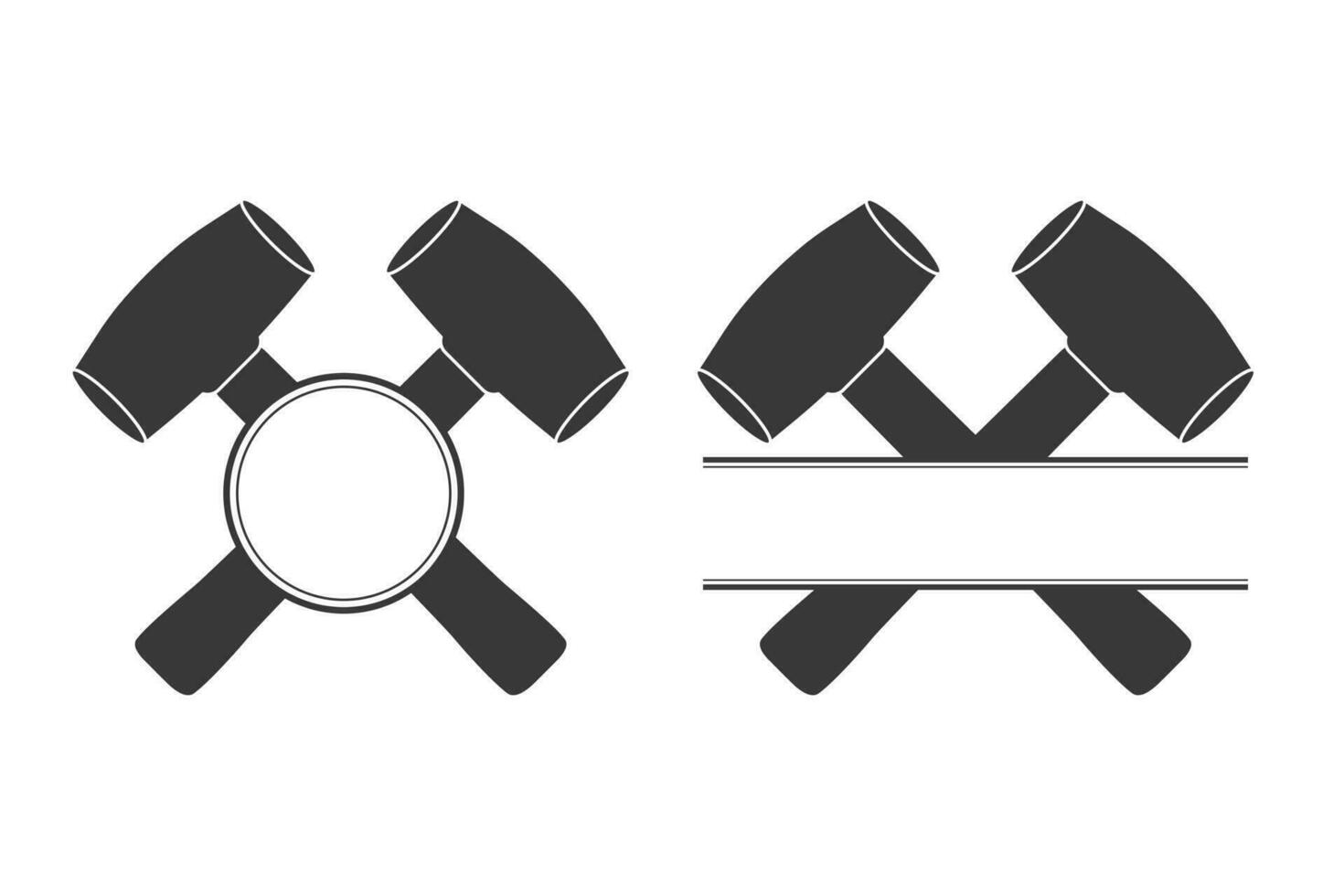 Hammer Monogram, Hammer Logo, Hammer Monogram Vector, Hammer illustration, Carpenter Vector, Mechanic Monogram silhouette, Mechanic Monogram, Carpenter tools, Worker elements, Labor equipment vector