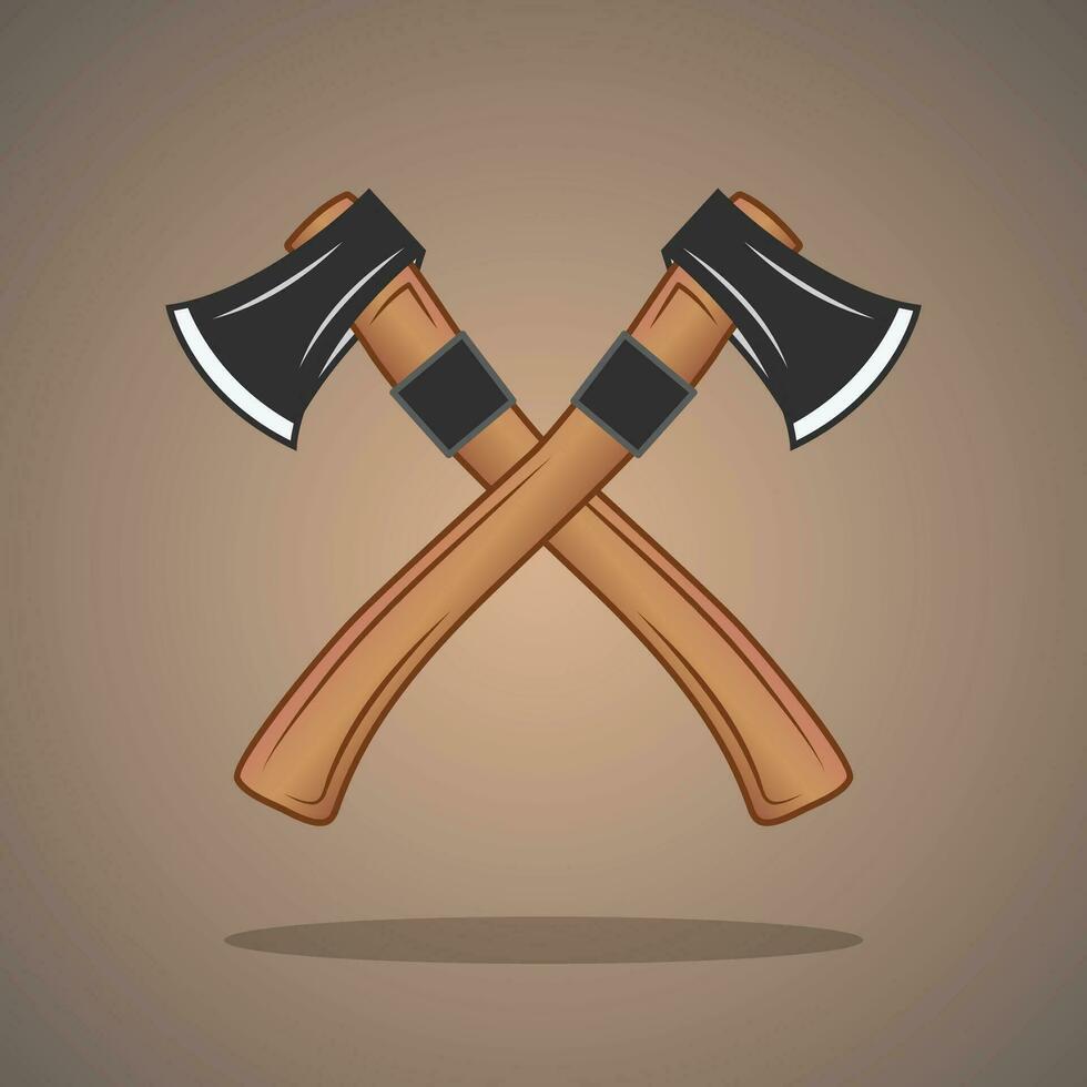 Cross Axe Vector, Axe Clipart, Hardware Vector,  Worker elements, Labor equipment, Repair tools, Forest tools, Cross Woodcutter Clipart, Woodsman Clipart vector