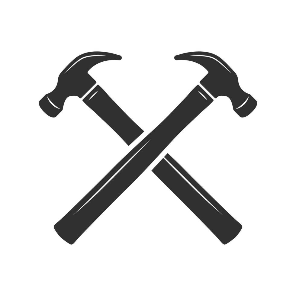 Hammer Silhouette, Hammer Vector, Hammer illustration, Carpenter Vector, Mechanic silhouette, Mechanic Tools, Carpenter tools, Worker elements, Labor equipment, Worker day vector