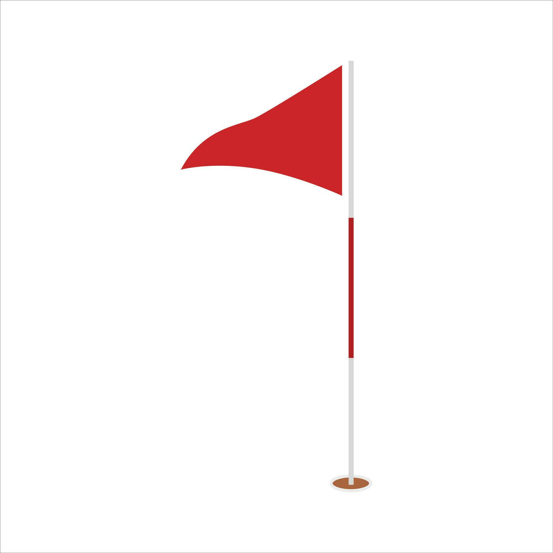 Golf Flag Clipart, Golf Flag Vector, Golf Flag illustration, Sports