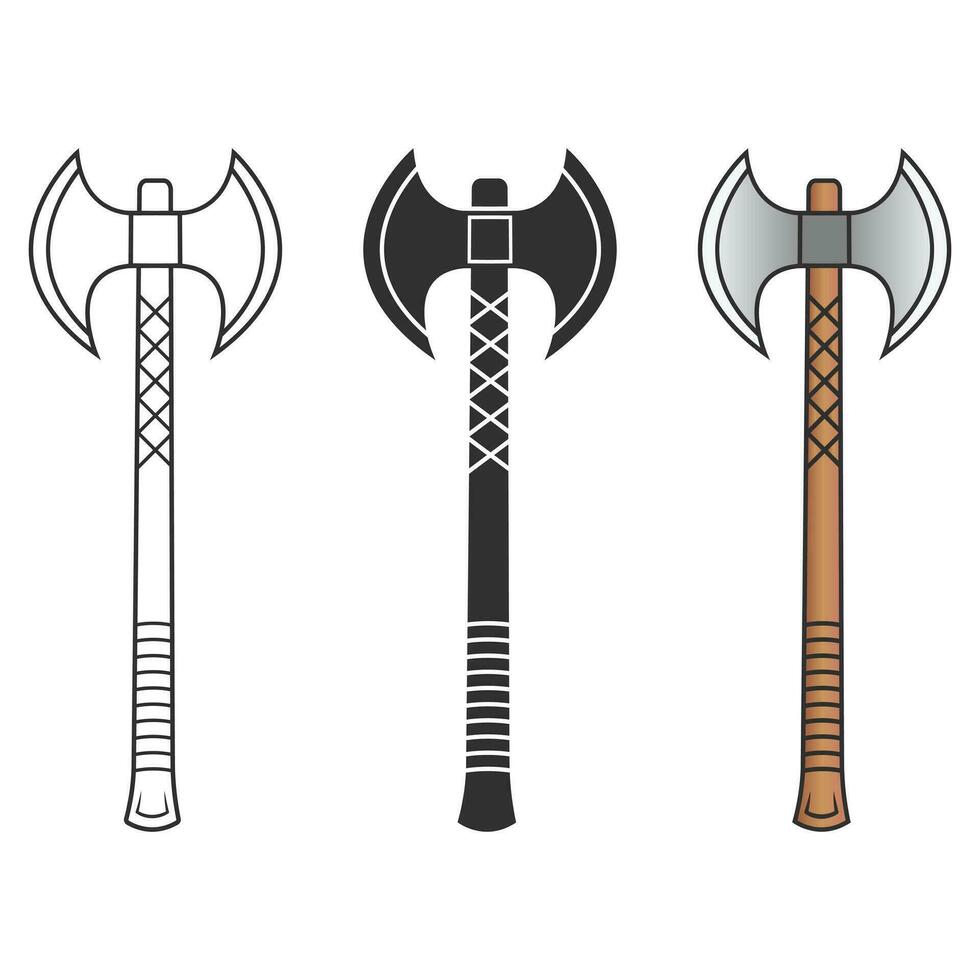 Axe Vector, Axe Silhouette Vector,  Hardware Vector, Hardware Clipart, Axe Clipart, Axe Outline,  Worker elements, Labor equipment, Repair tools, Forest tools, Woodcutter, Woodsman vector
