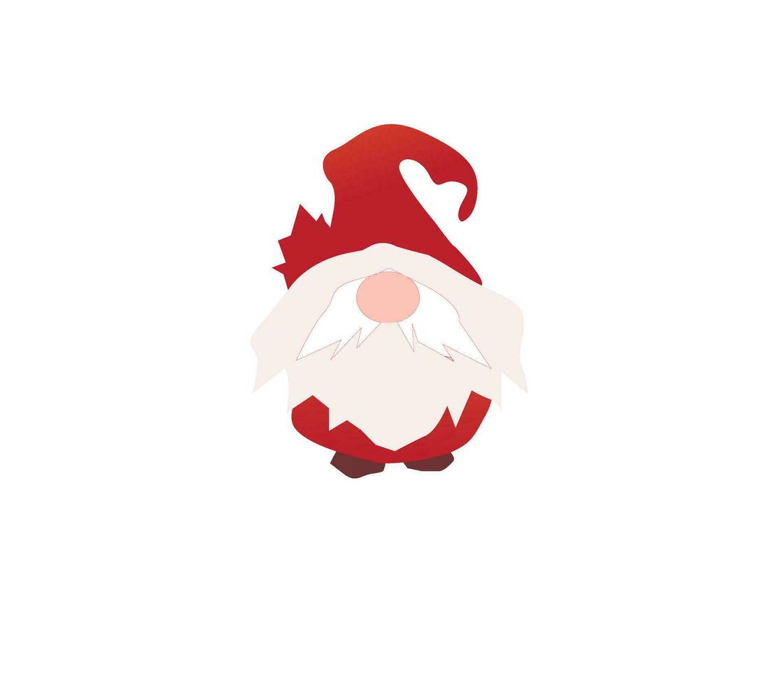 christmas funny gnomes vector