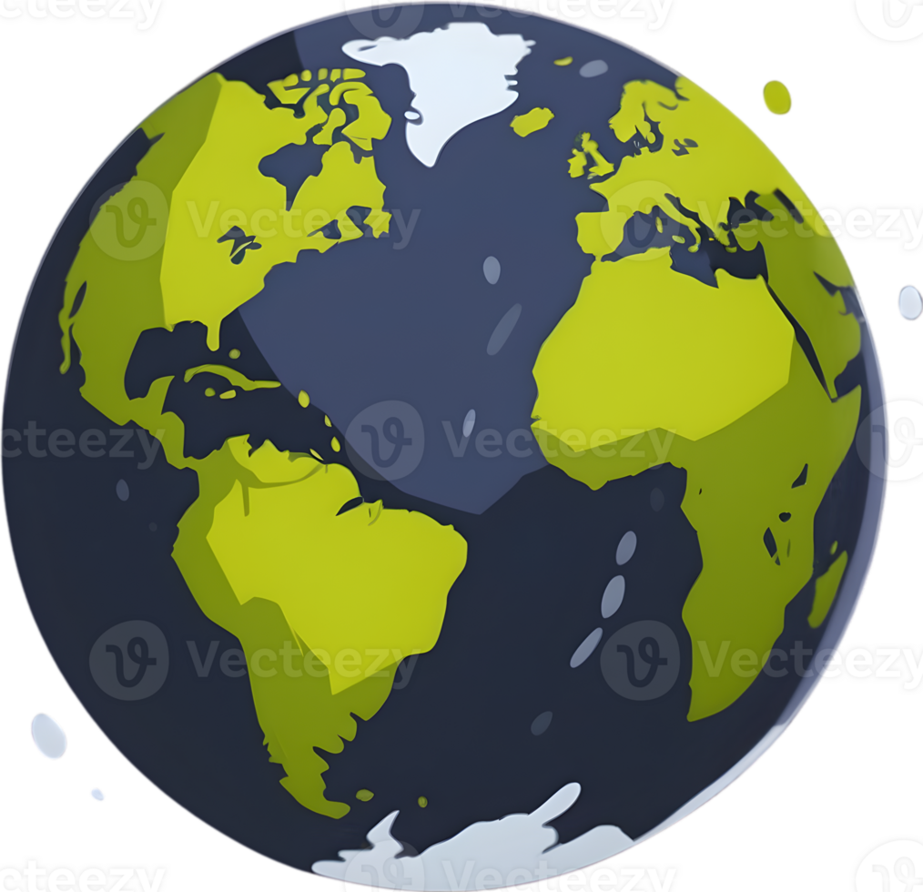 AI generated earth day clipart png