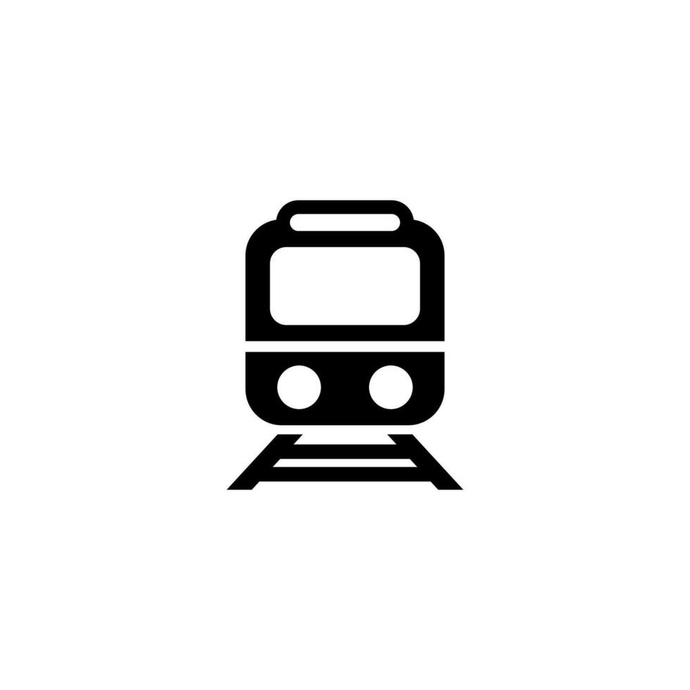 simple train icon illustration design, locomotive symbol template vector