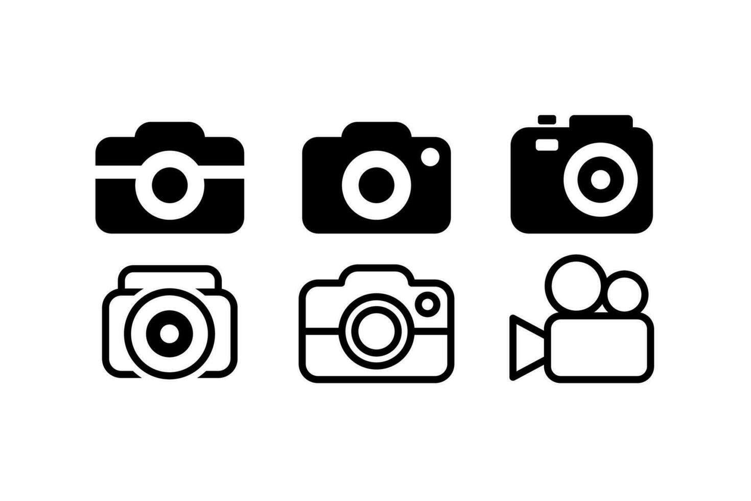 Camera Icon Collection vector