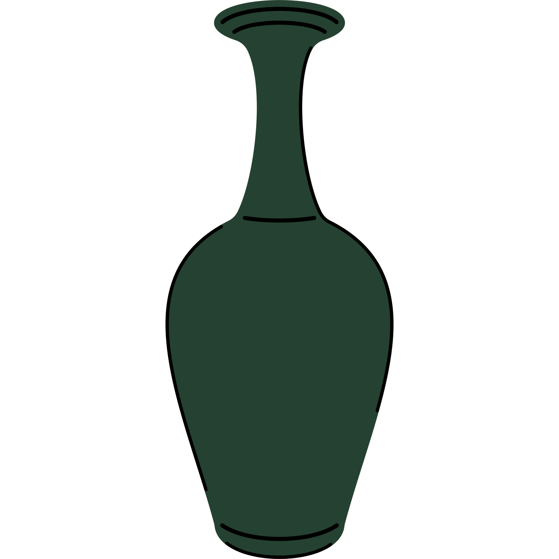 Minimalist Bohemian Style Terracotta Ceramics. Flower Vase Isolated on