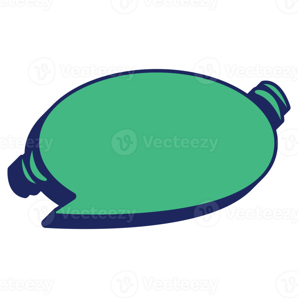Chat Bubble Pastel Color. Speech Bubble Flat Style Illustration png