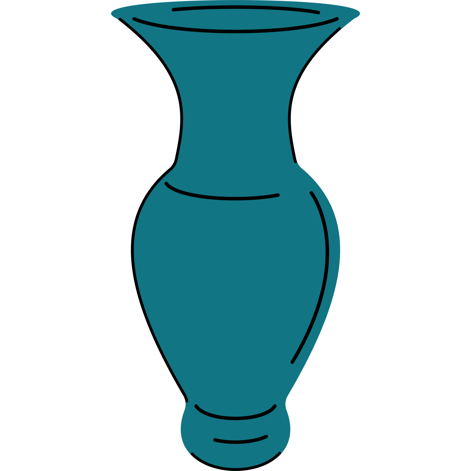 Minimalist Bohemian Style Terracotta Ceramics. Flower Vase Isolated on