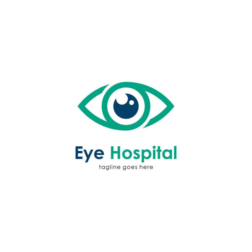 eye hospital logo design, eye clinic symbol template vector