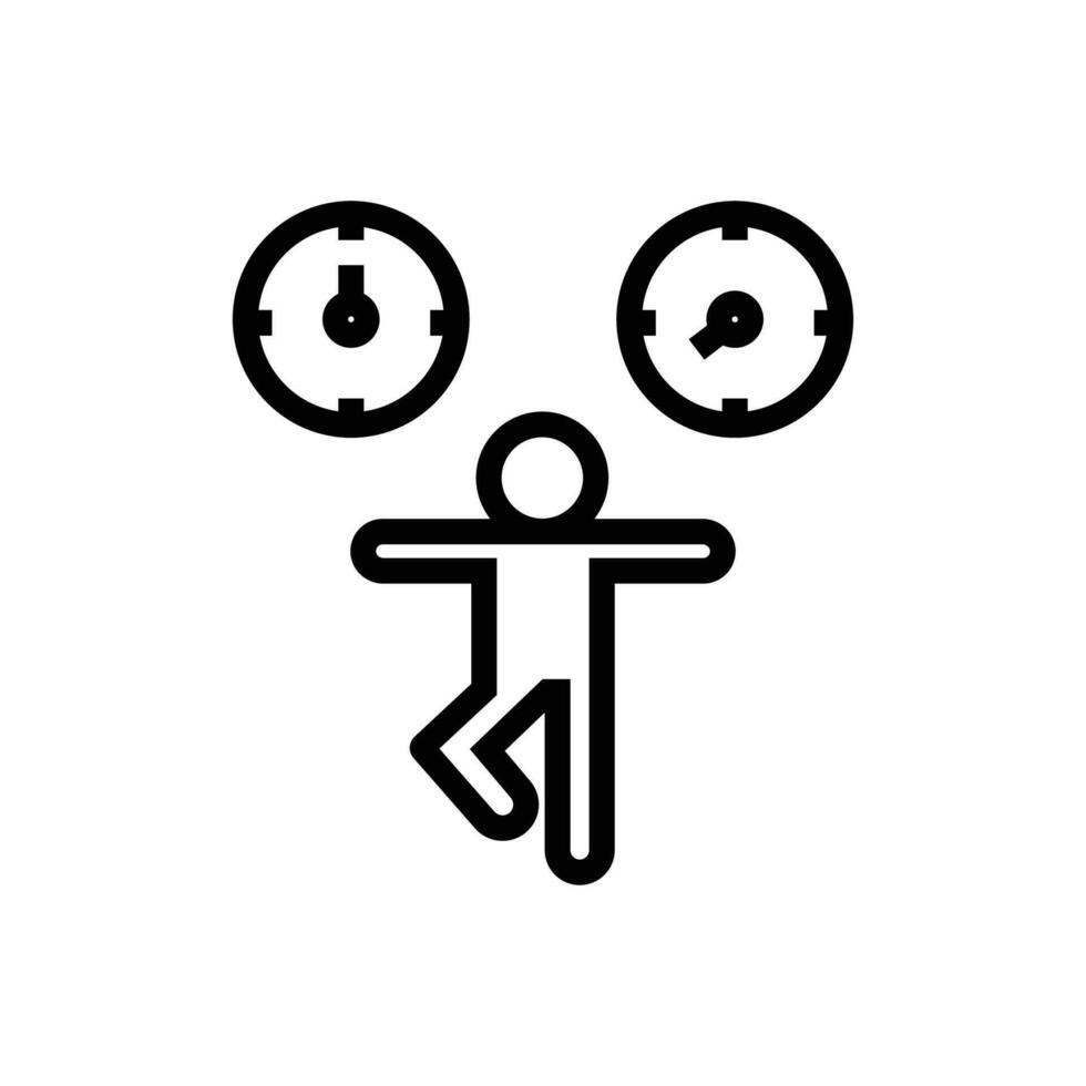 flexible icon. outline icon vector