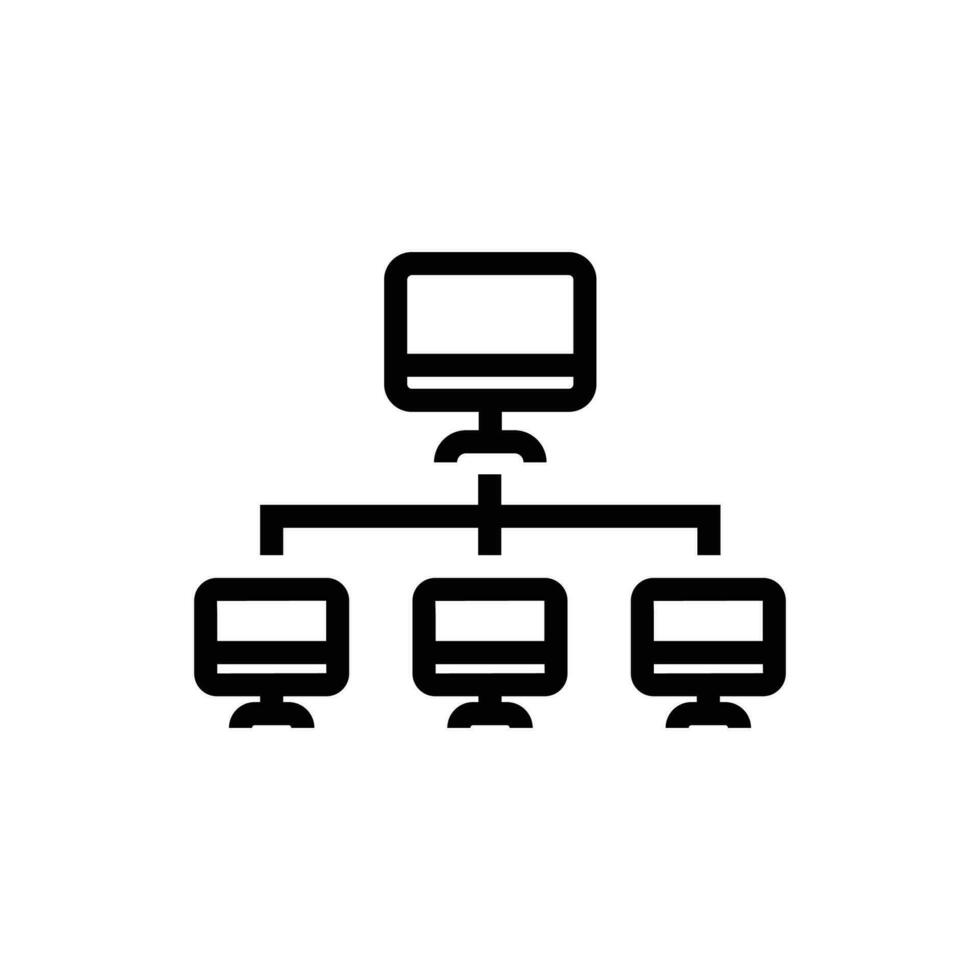 intranet icon. outline icon vector