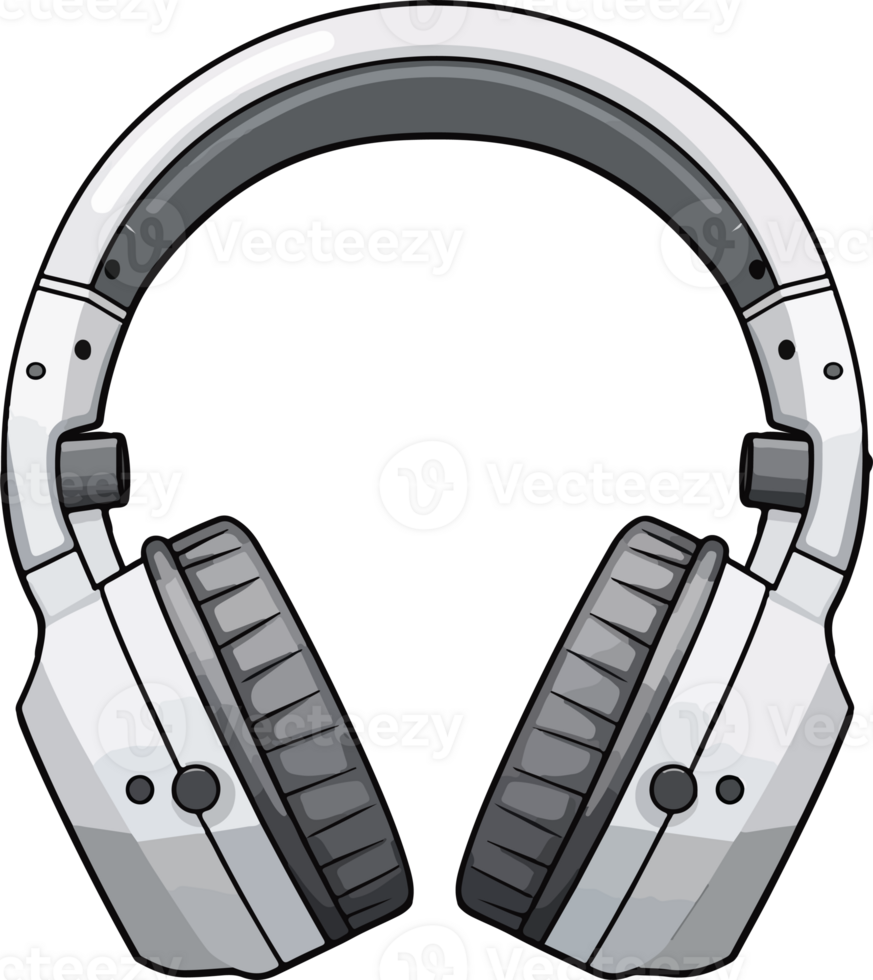 AI generated Cute headphone in cartoon style png
