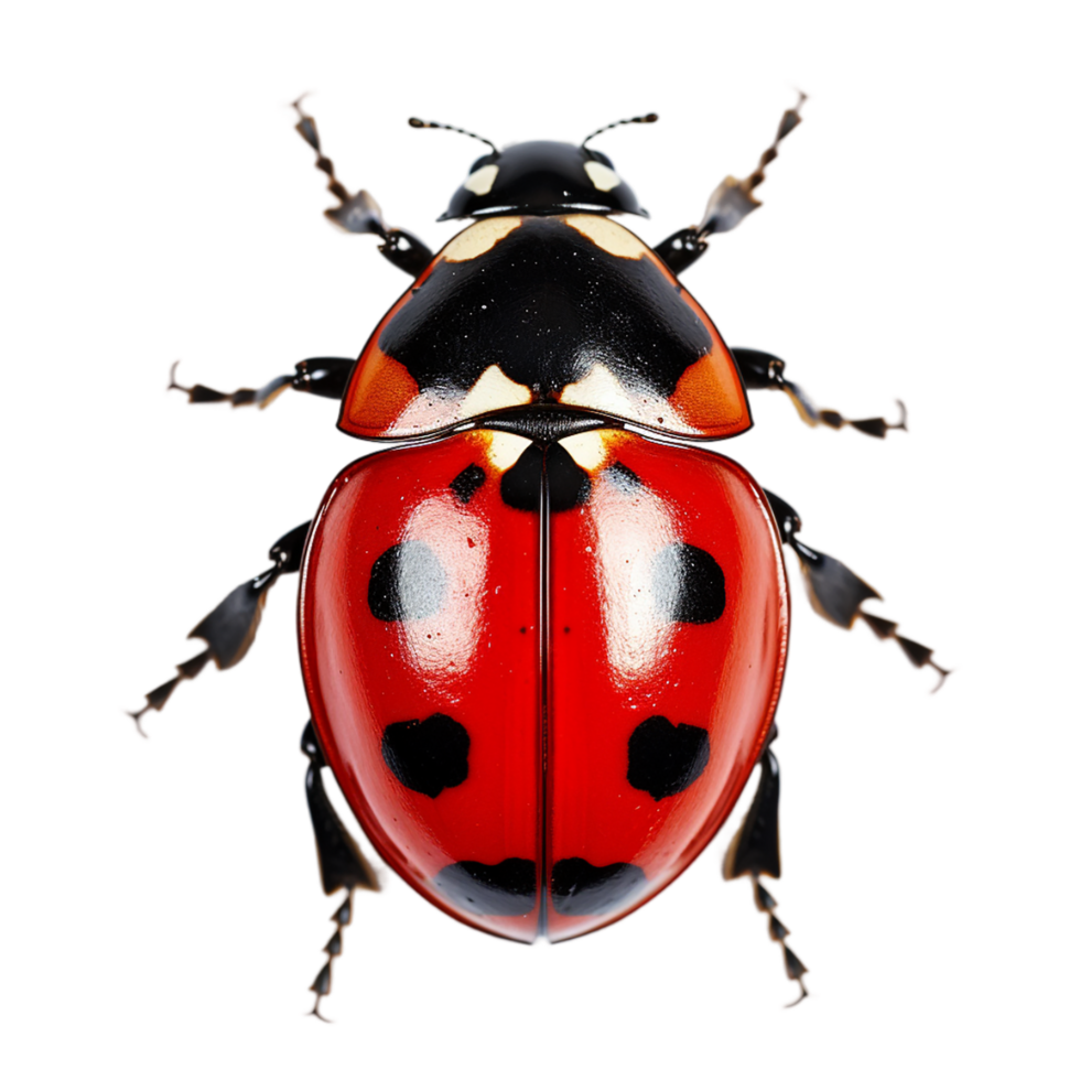 AI generated ladybug on transparent background PNG image