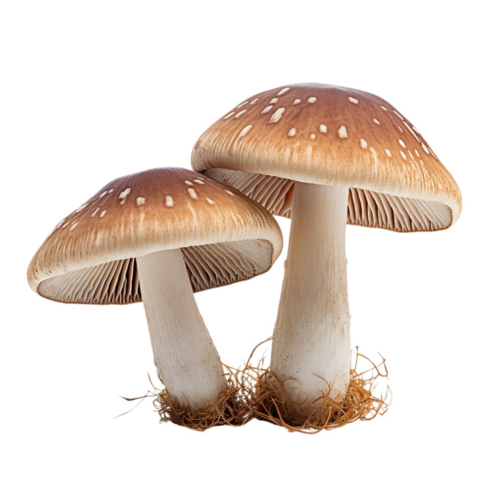 AI generated mushroom on transparent background PNG image