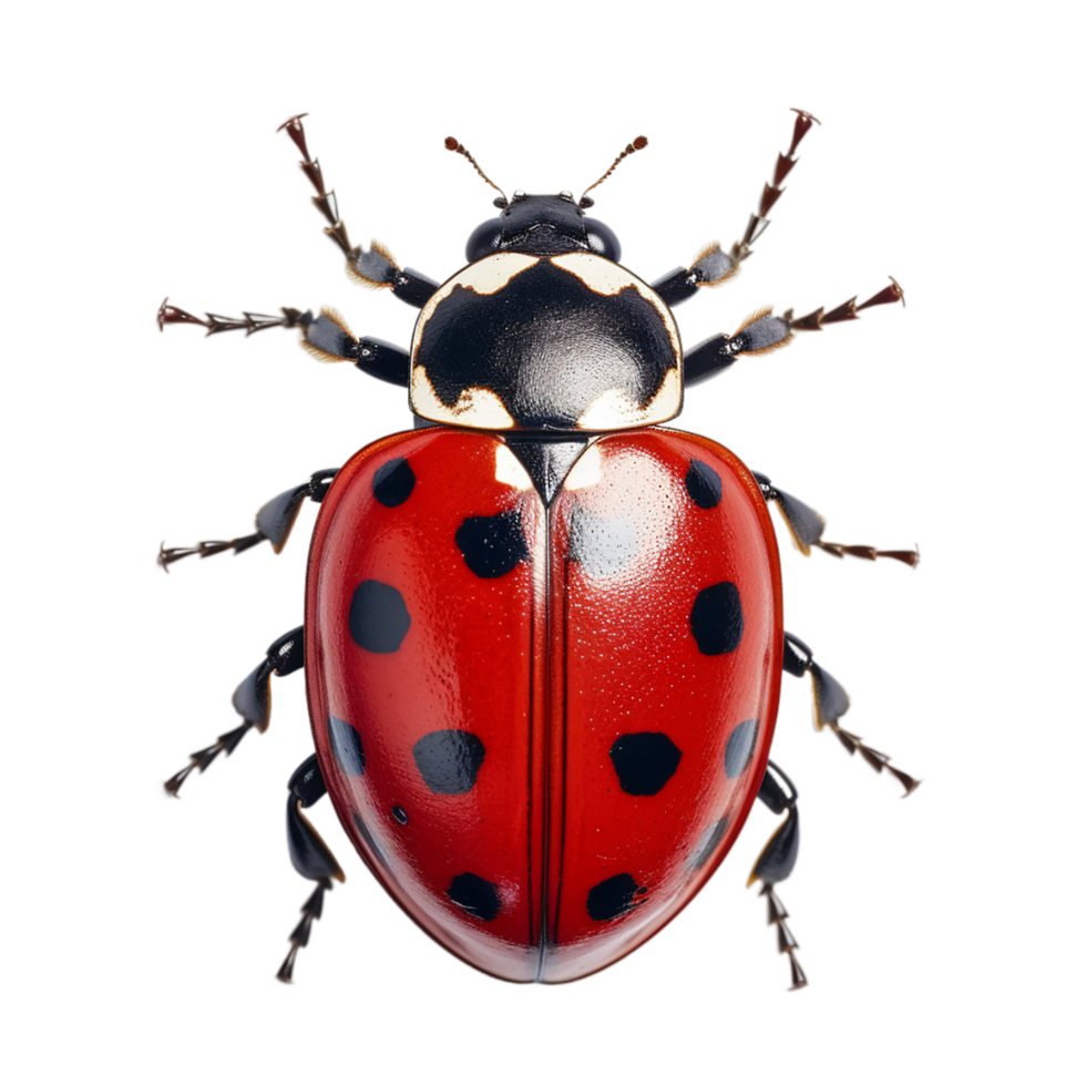 AI generated ladybug on transparent background PNG image