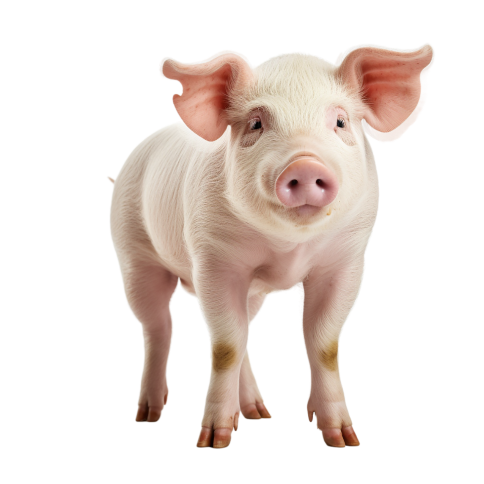 AI generated pig on transparent background PNG image