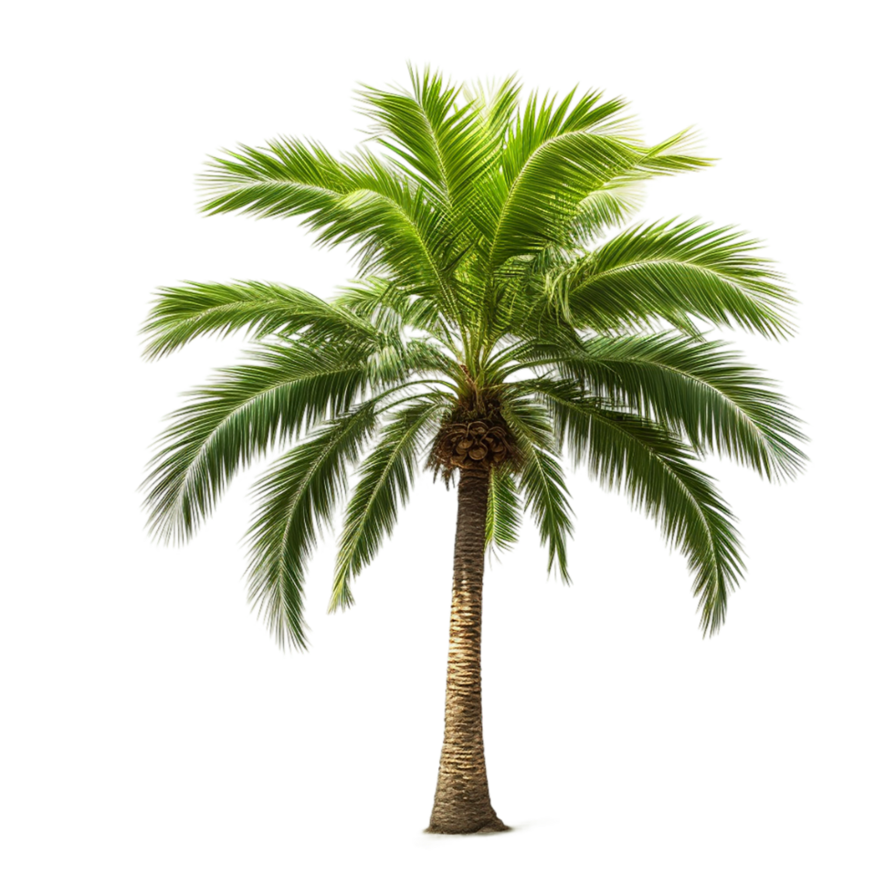 AI generated palm tree on transparent background PNG image