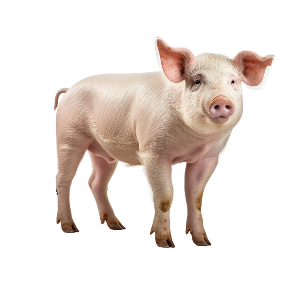 AI generated pig on transparent background PNG image