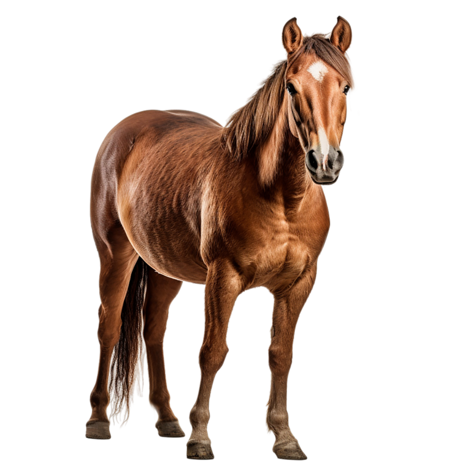 AI generated horse on transparent background PNG image