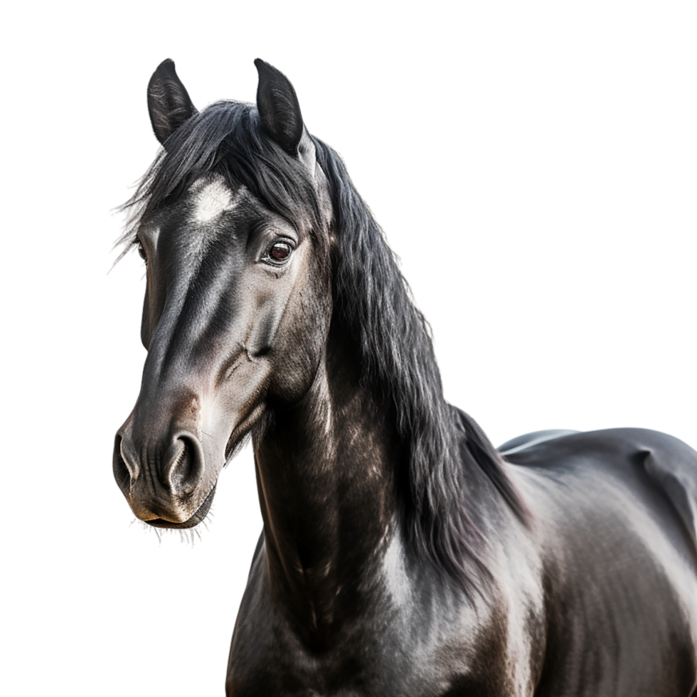 ai gerado cavalo em transparente fundo png imagem