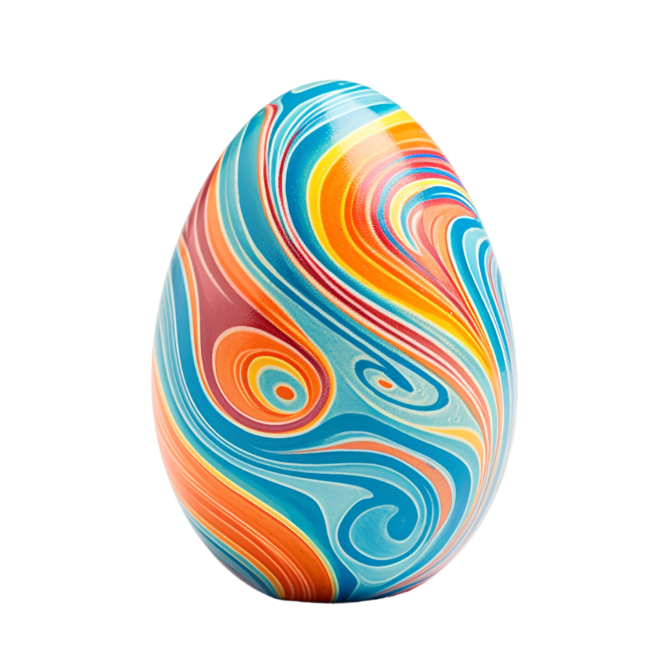 AI generated Easter egg on transparent background PNG image