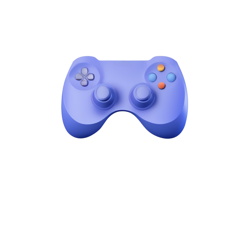 AI generated game controller on transparent background PNG image