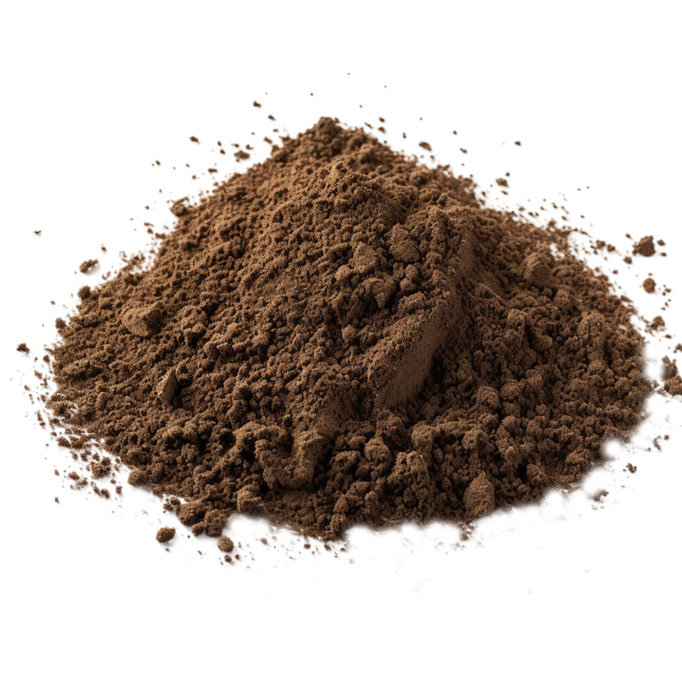 AI generated pile of soil on transparent background PNG image