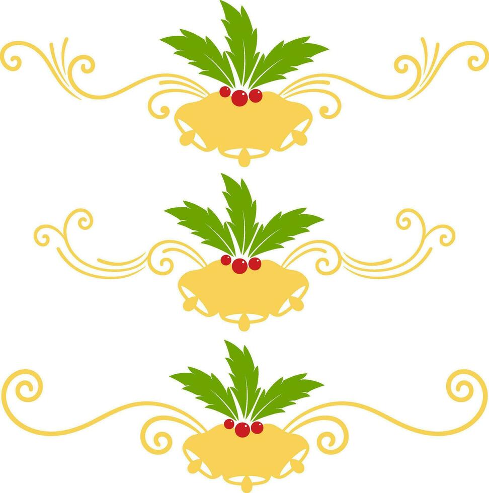 Set vector christmas ornament illustration