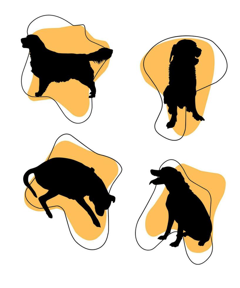 Vector Dog Silhouettes