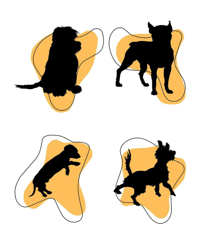Vector Dog Silhouettes