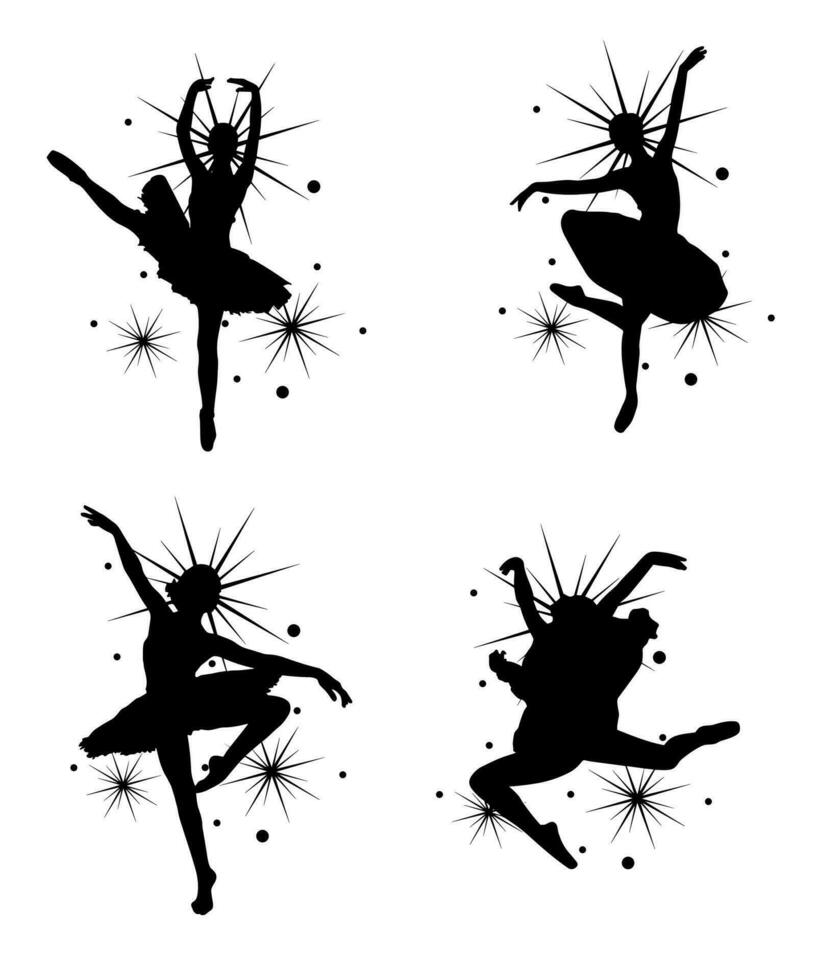 Ballerina dancer vector