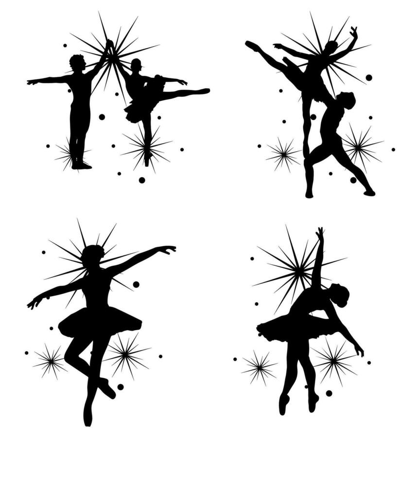 Ballerina dancer vector