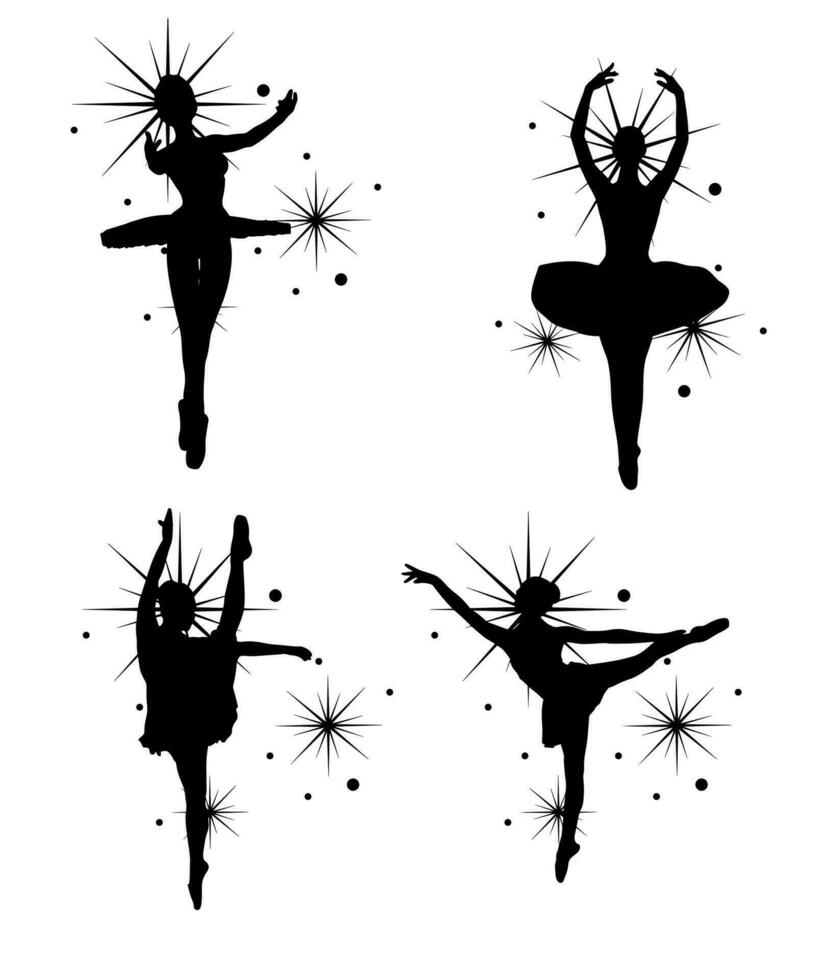 Ballerina dancer vector