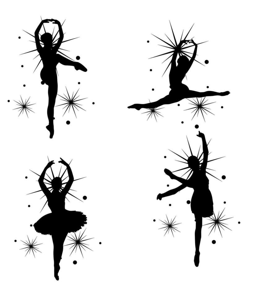 Ballerina dancer vector