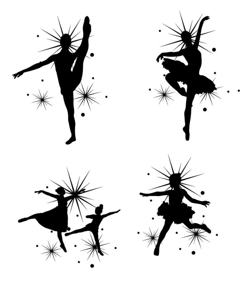 bailarina bailarín vector