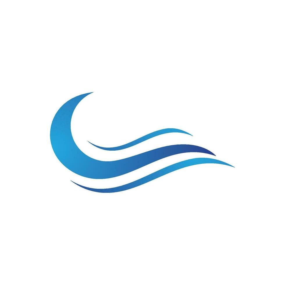 Water wave icon vector