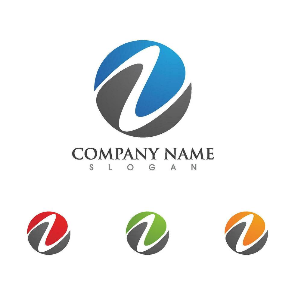 N Logo Hexagon illustration Icon vector